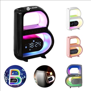 Wireless Charging Audio Ambient Light Alarm Clock